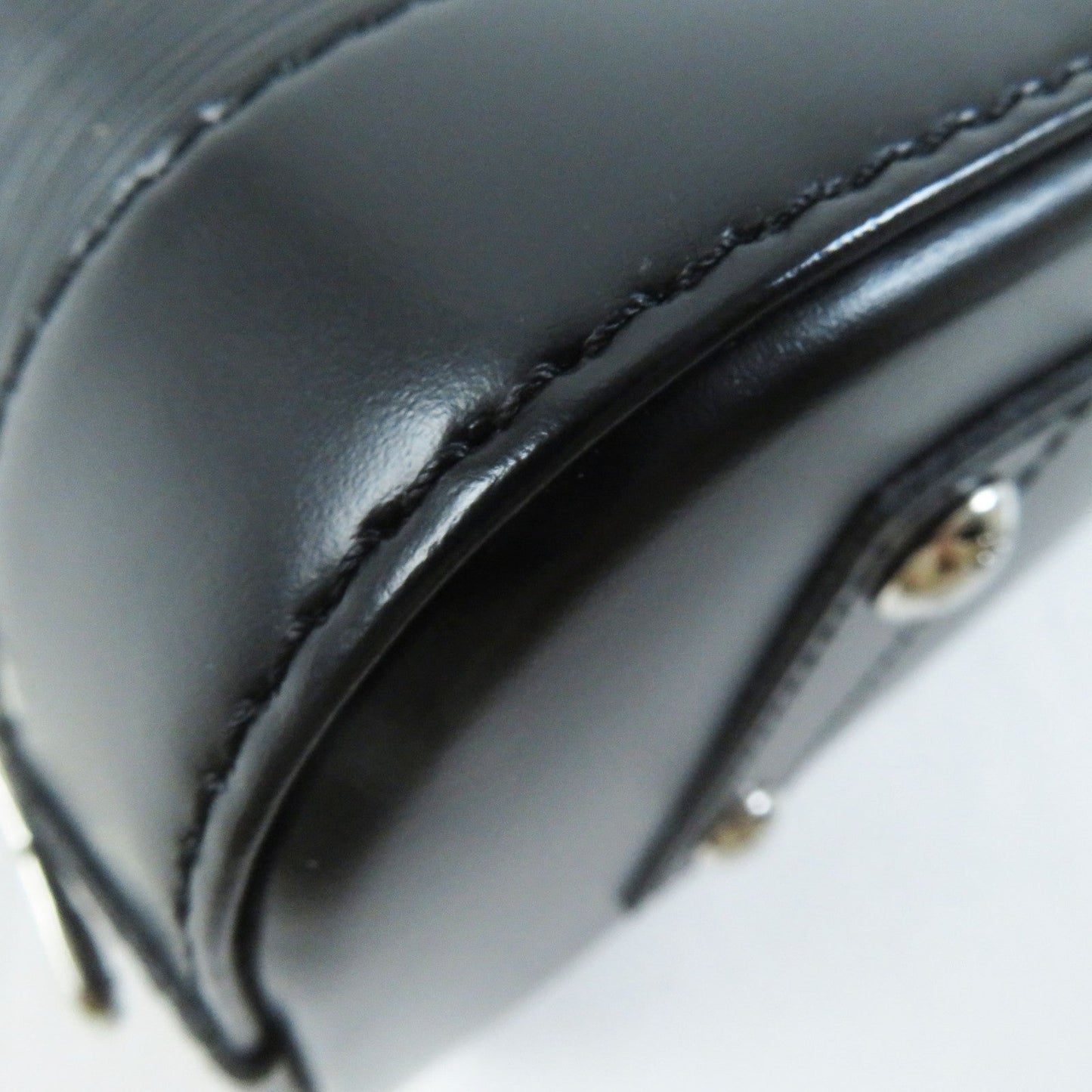 LOUIS VUITTON Handbag M40862 Epi Leather black Alma BB
