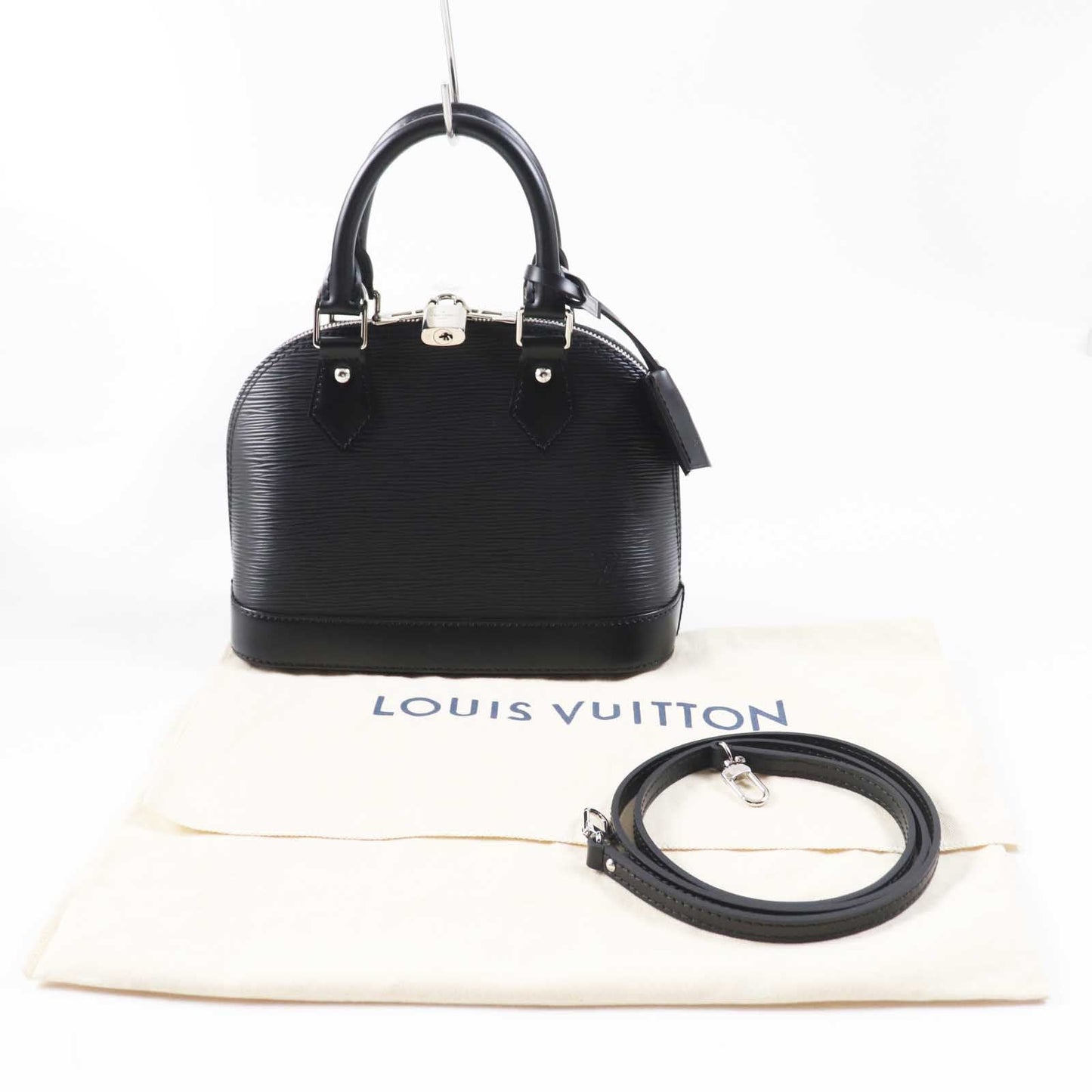 LOUIS VUITTON Handbag M40862 Epi Leather black Alma BB