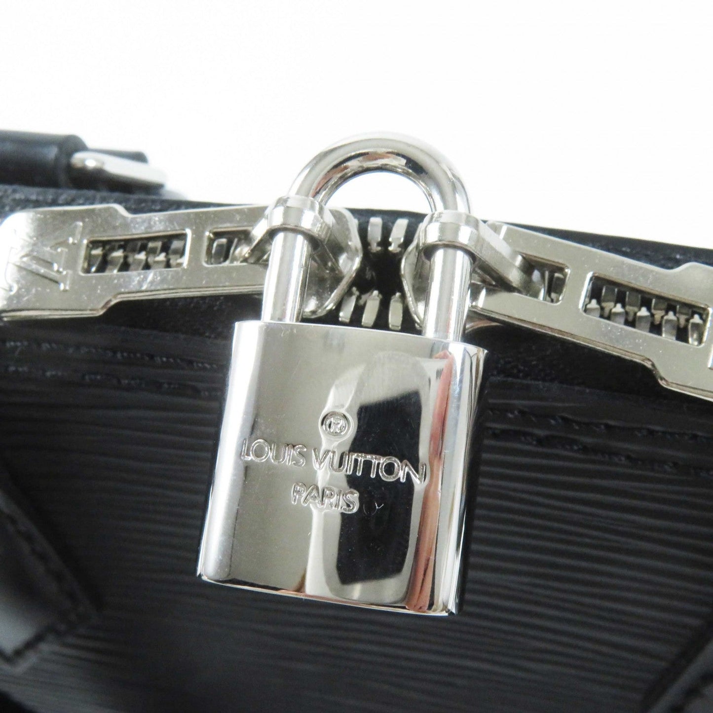 LOUIS VUITTON Handbag M40862 Epi Leather black Alma BB