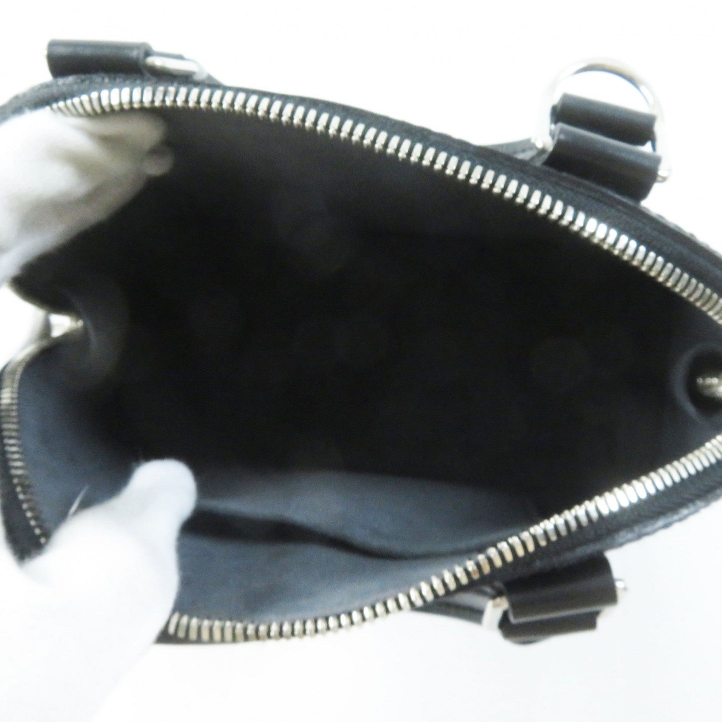 LOUIS VUITTON Handbag M40862 Epi Leather black Alma BB