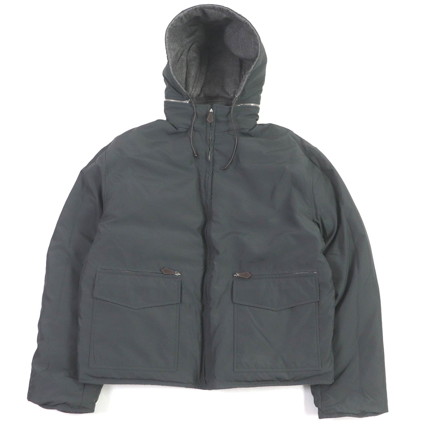 HERMES Down jacket cashmere gray 52