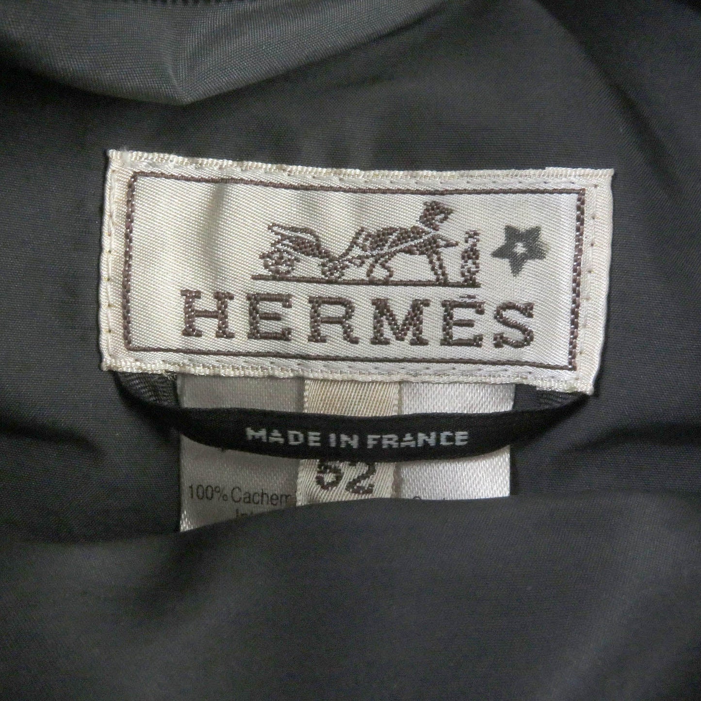 HERMES Down jacket cashmere gray 52