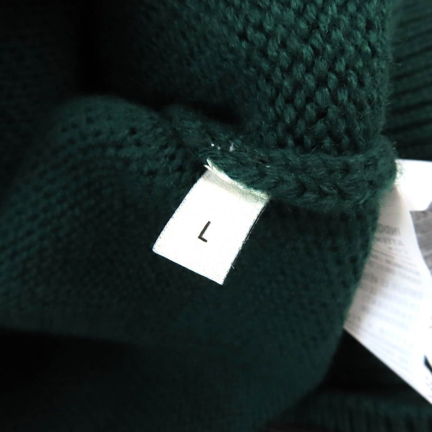 GUCCI sweater 545763 wool Green white L