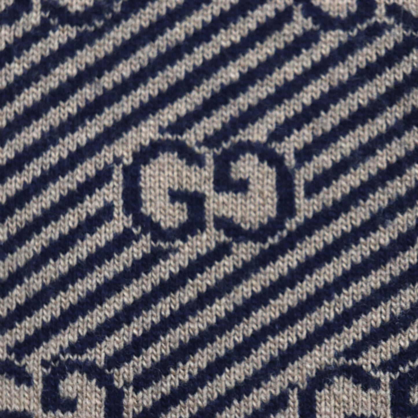 GUCCI sweater 626643 wool Brown navy XS