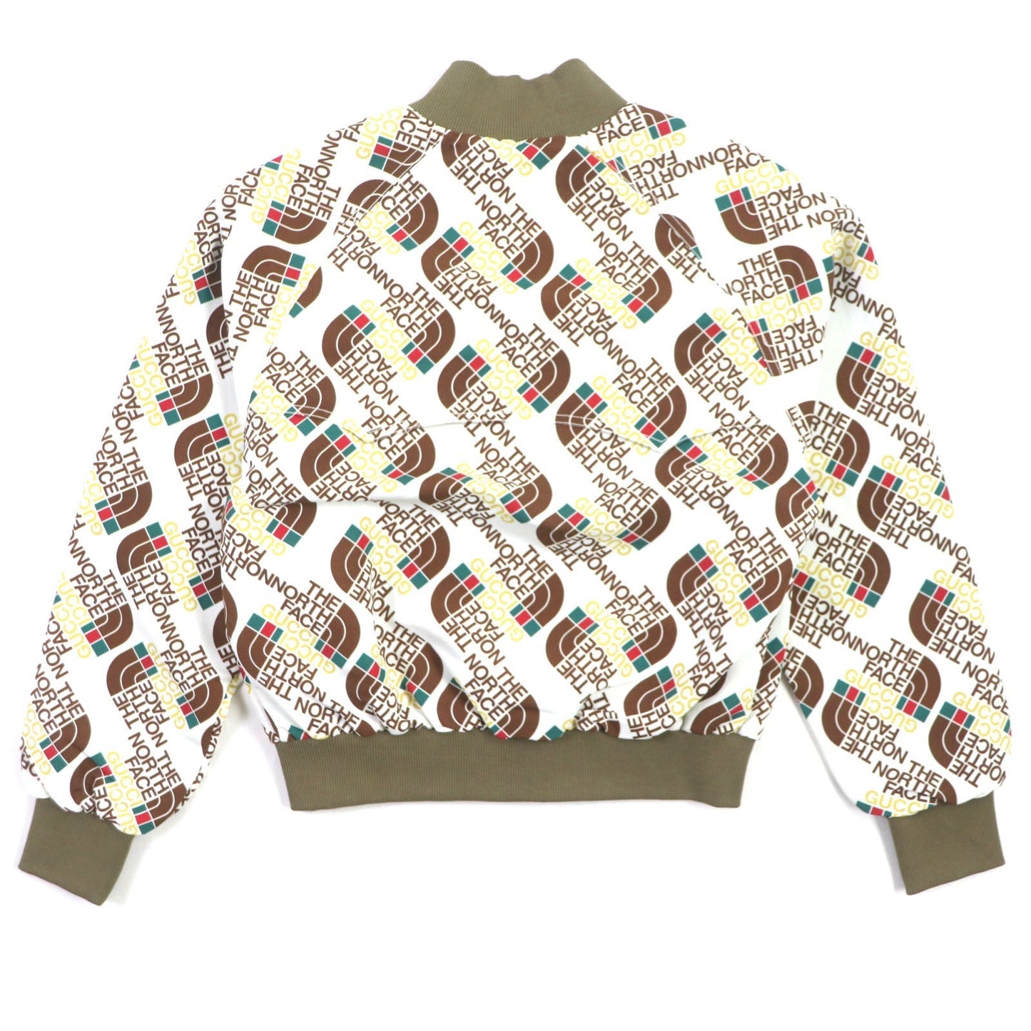 GUCCI Bomber jacket 648866 Nylon Brown white M
