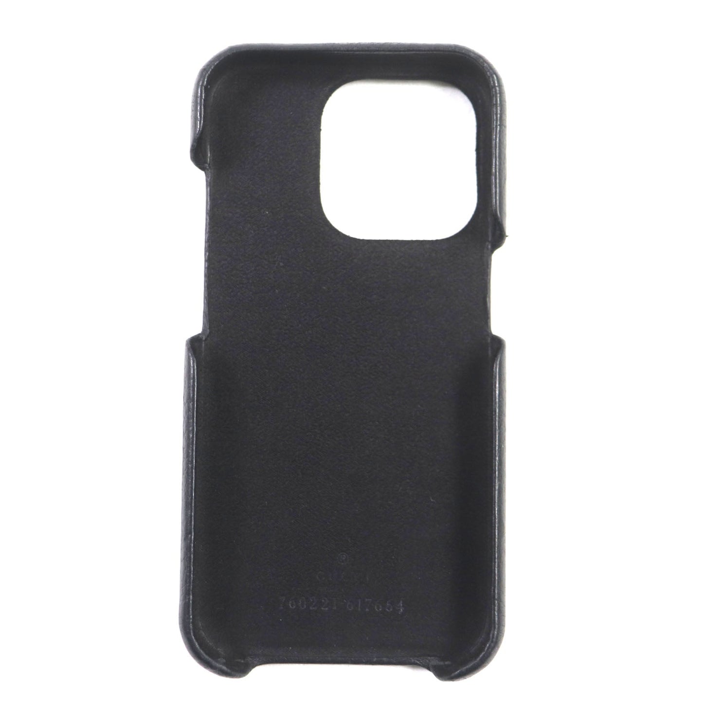 GUCCI iPhone case 760221 leather black Jumbo GG