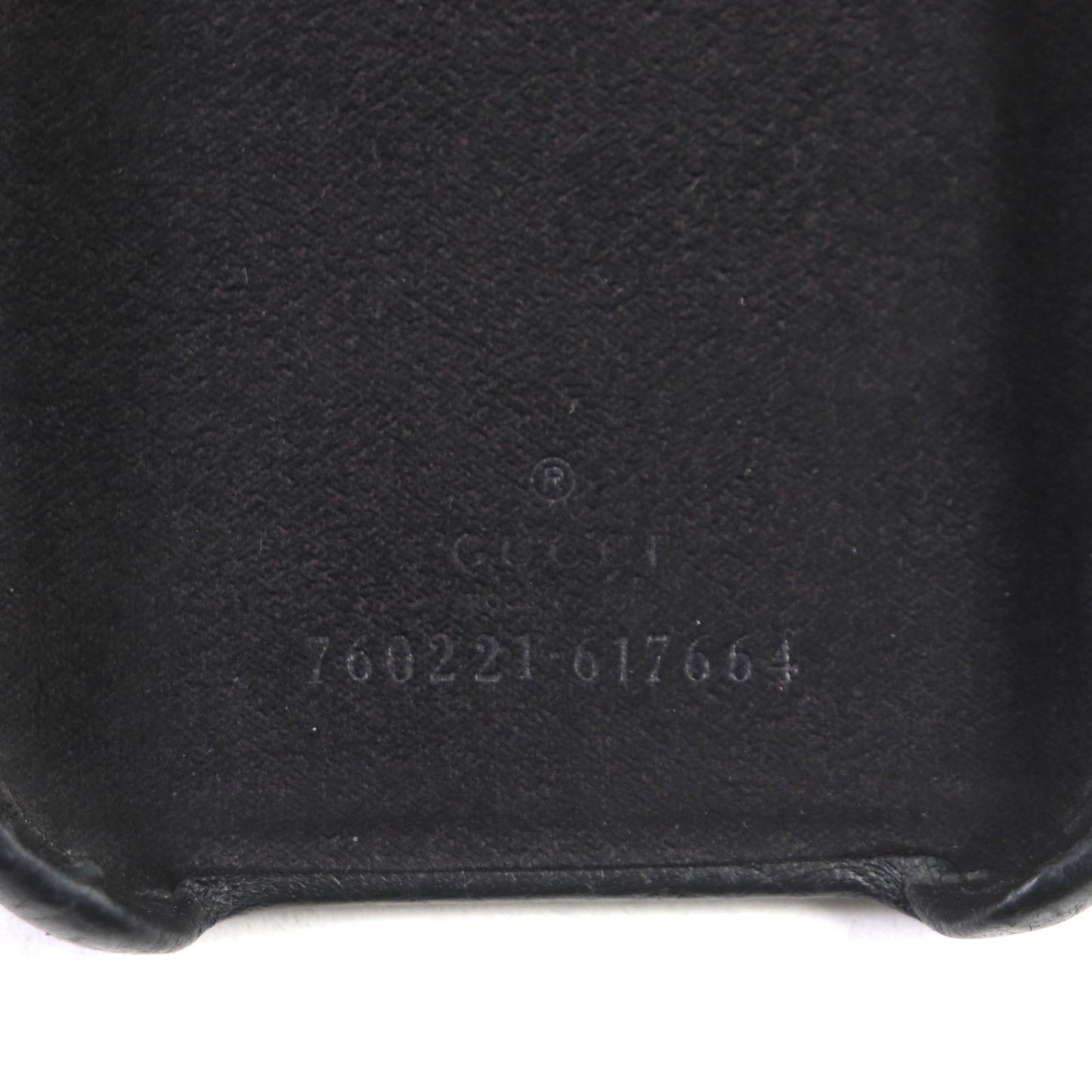 GUCCI iPhone case 760221 leather black Jumbo GG