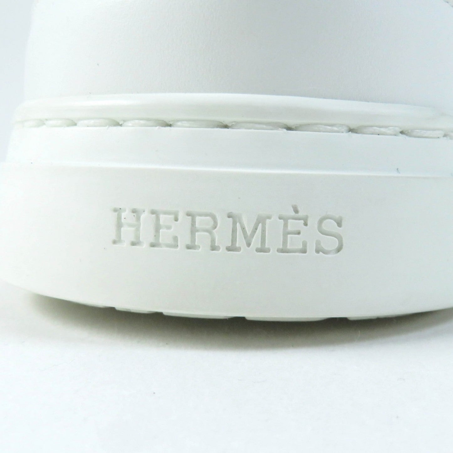 HERMES Low cut sneakers leather Beige Sketch / White Day 36
