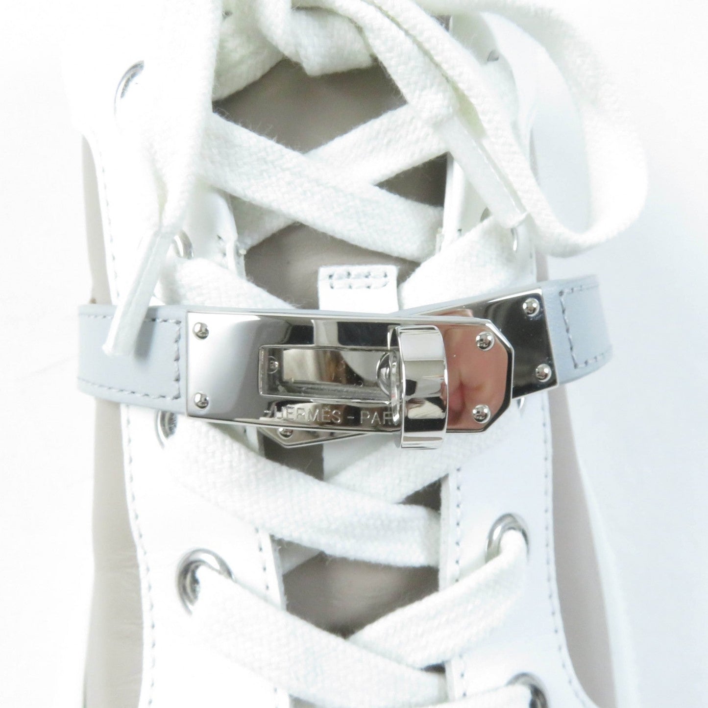 HERMES Low cut sneakers leather Beige Sketch / White Day 36