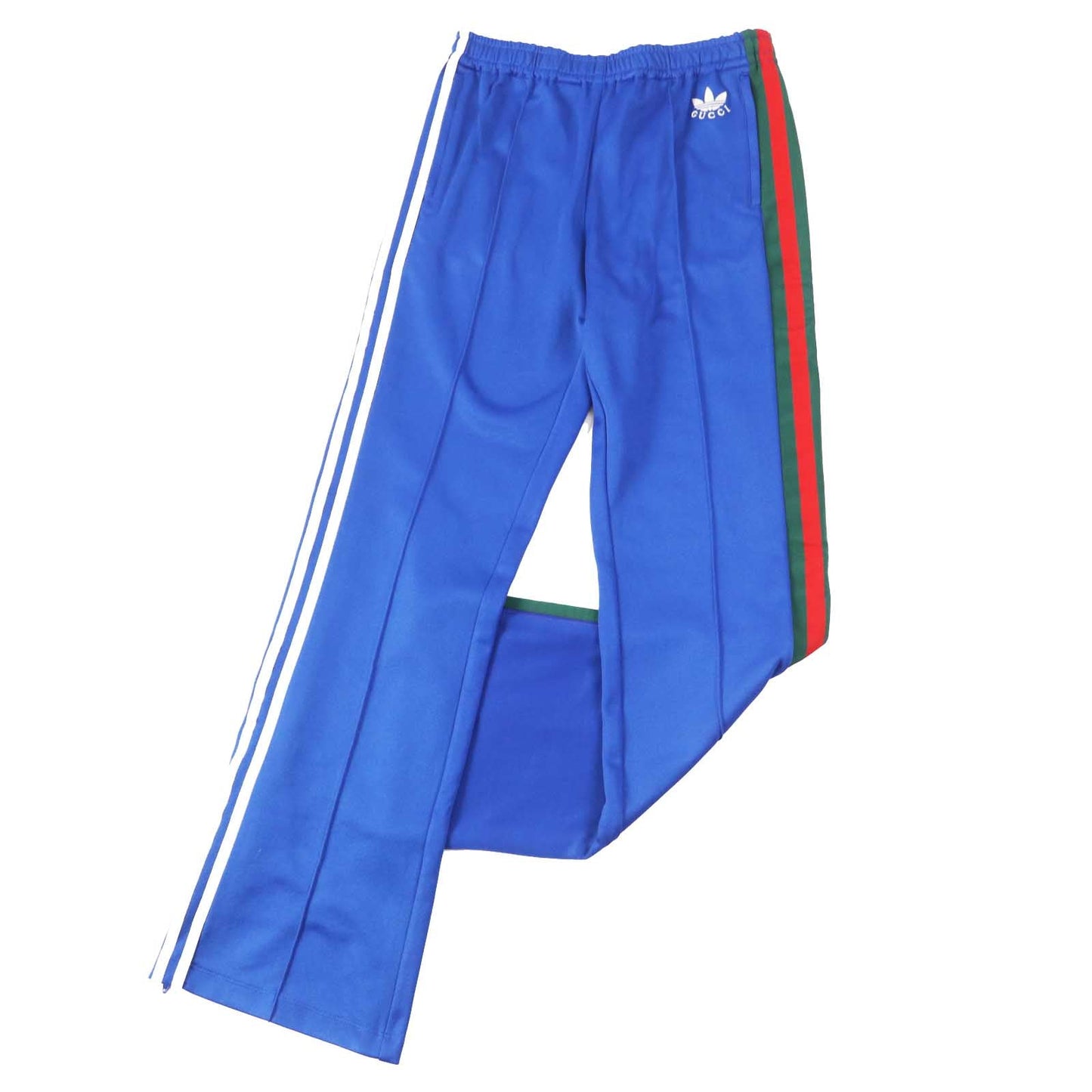 GUCCI Pants 696270 polyester cobalt blue Web line Flared jogging pants M