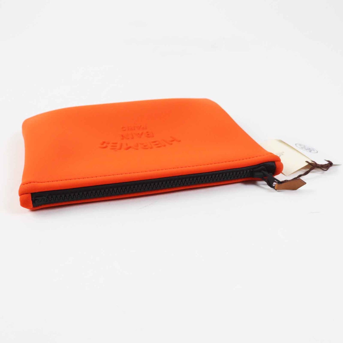 HERMES Pouch polyamide Neon orange Truth Flat PM