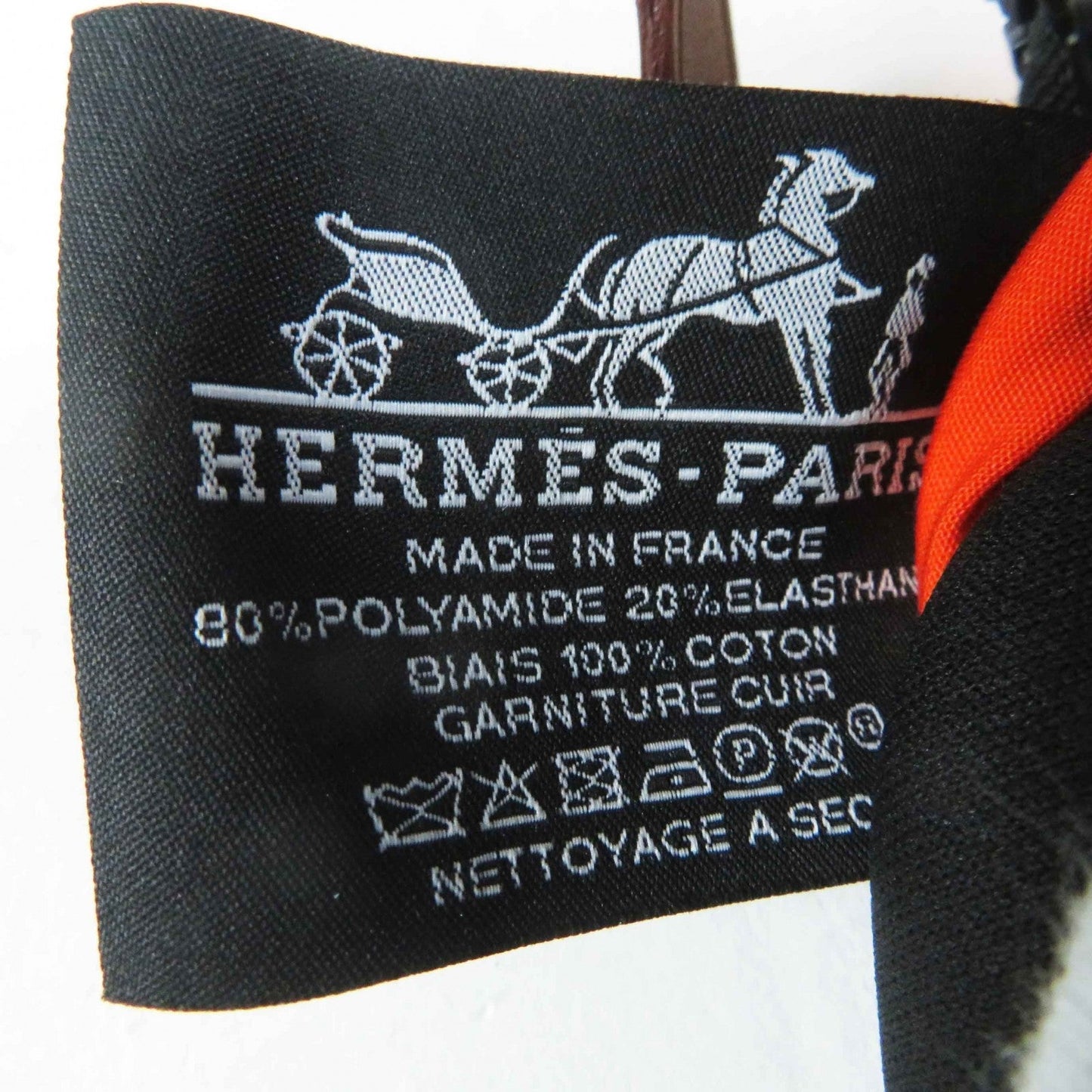 HERMES Pouch polyamide Neon orange Truth Flat PM