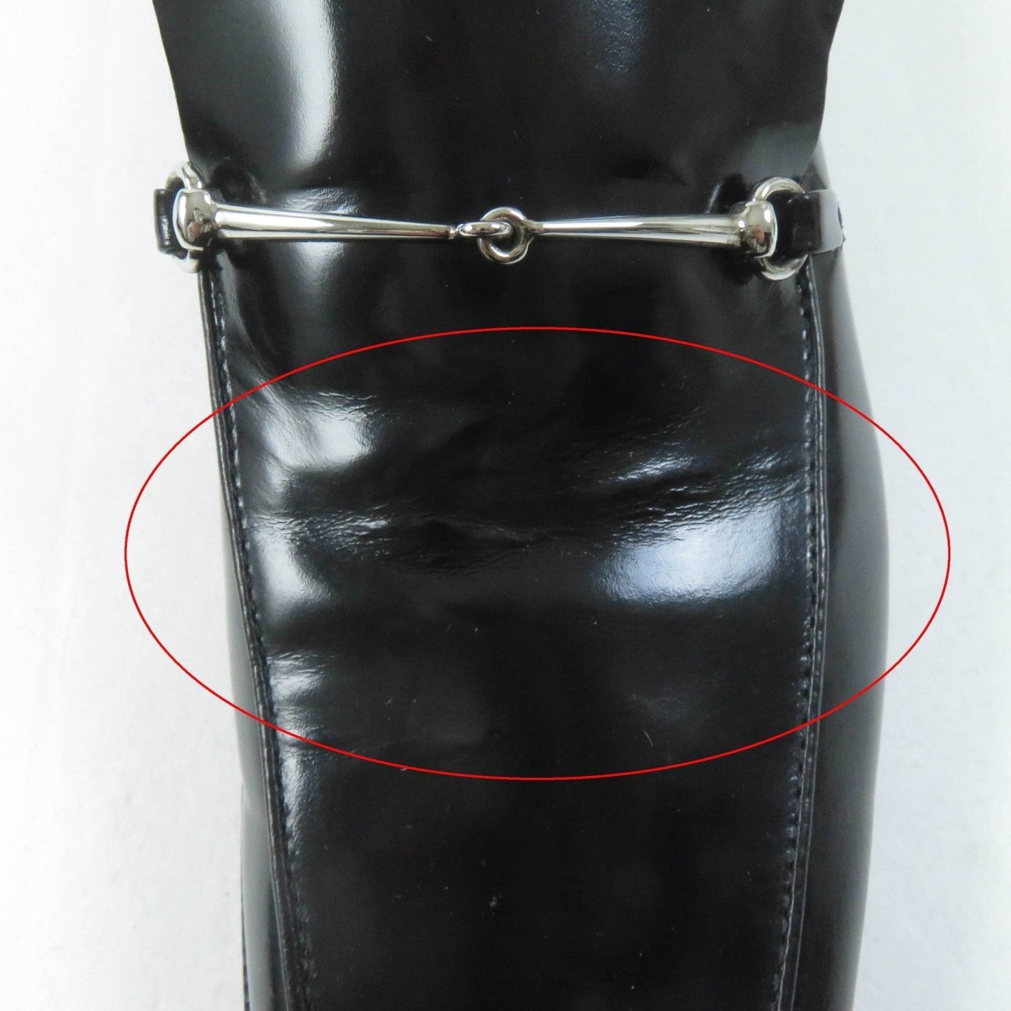 GUCCI loafers 100 0418 leather black 36.5