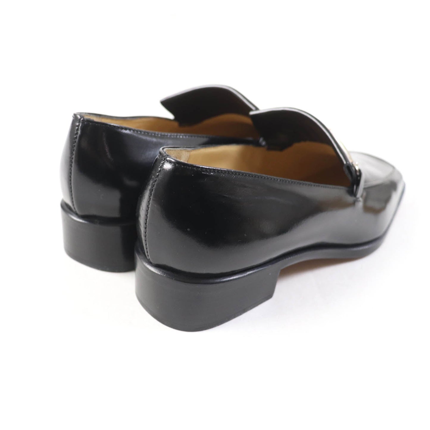 GUCCI loafers 100 0418 leather black 36.5
