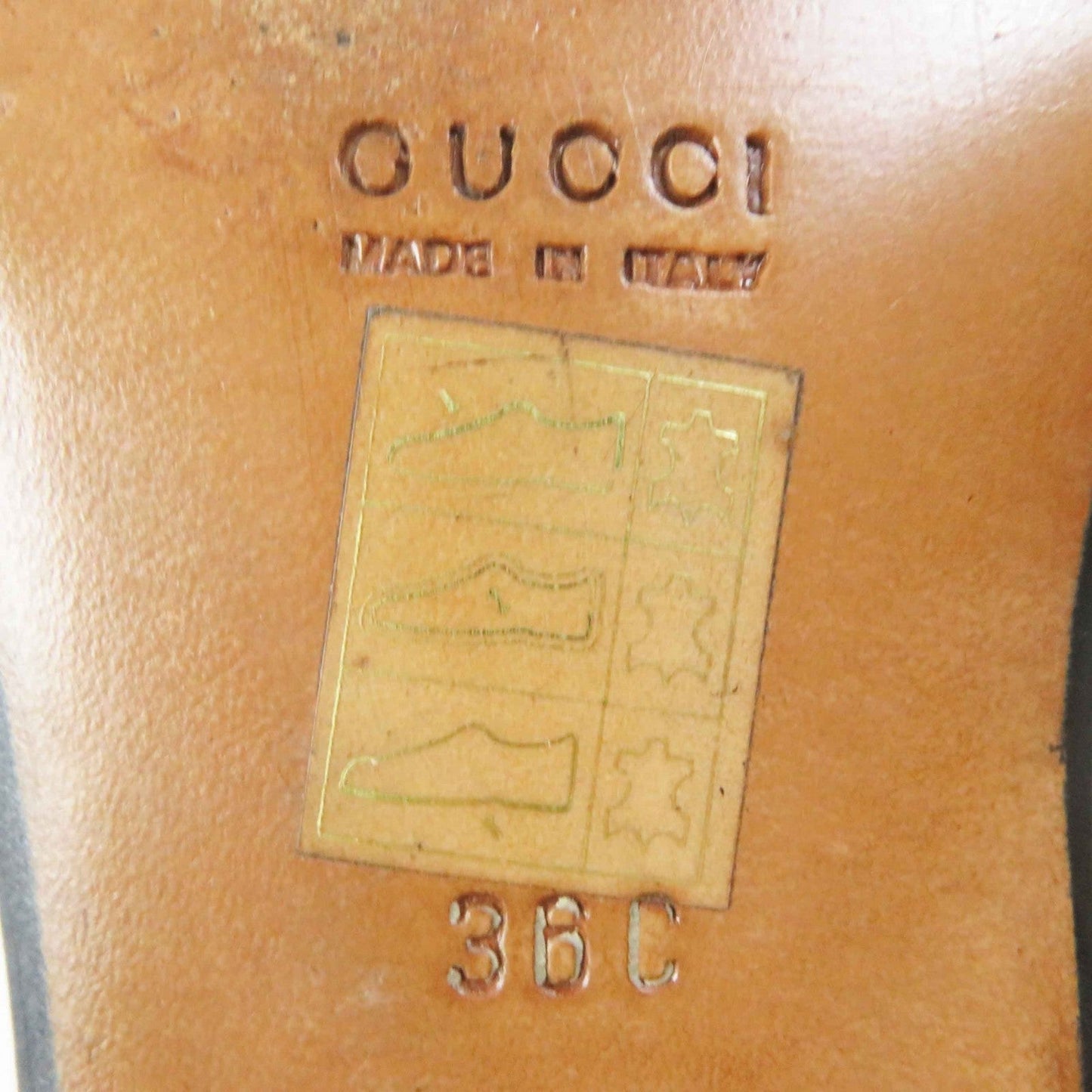 GUCCI loafers 100 0255／1 leather black 36