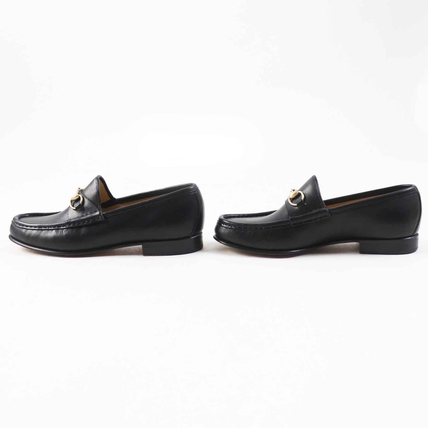 GUCCI loafers 100 0255／1 leather black 36