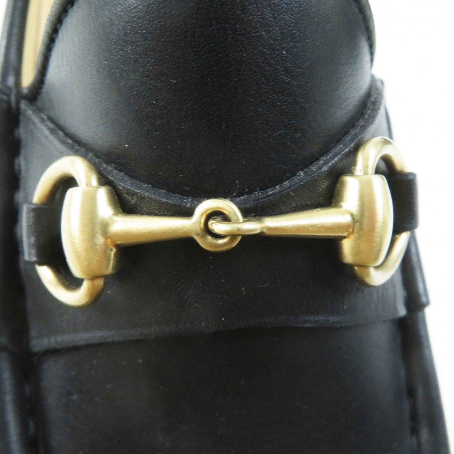 GUCCI loafers 100 0255／1 leather black 36