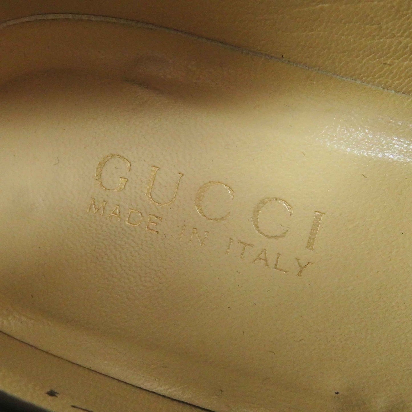 GUCCI loafers 100 0255／1 leather black 36