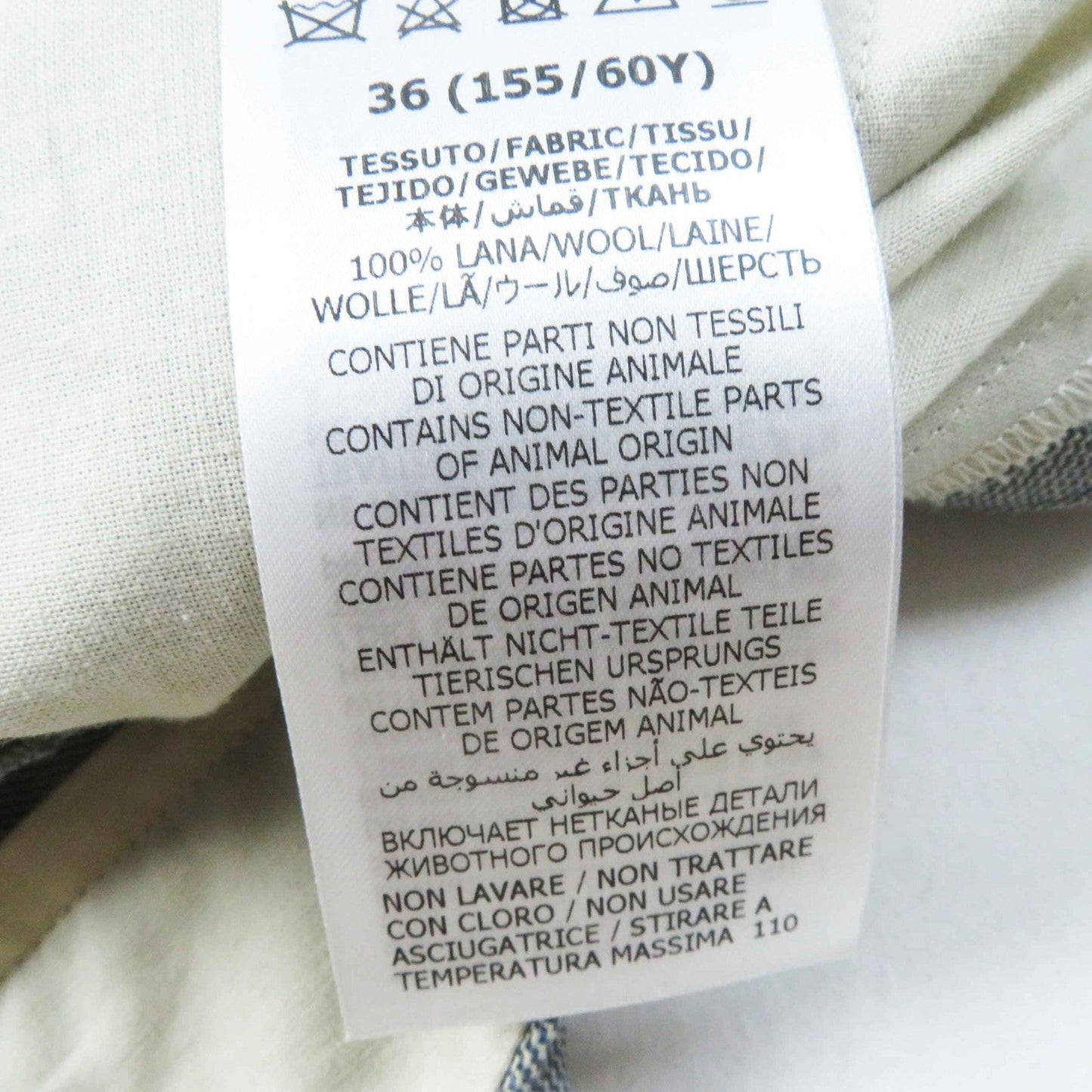 GUCCI Pants 1921 675974 wool gray 36