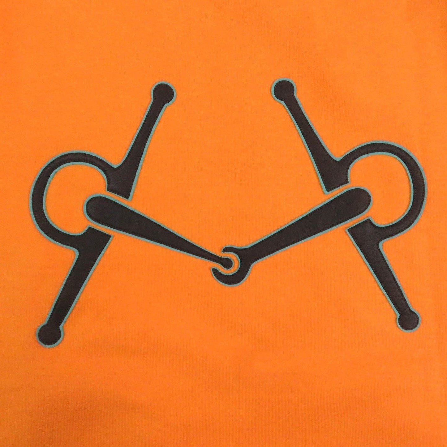 HERMES sweat cotton Orange L