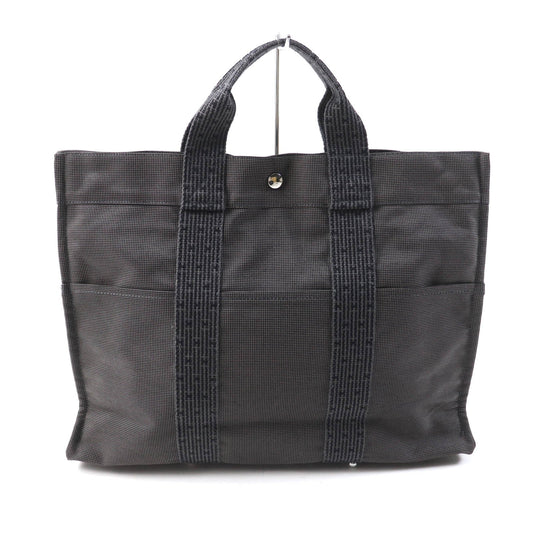 HERMES Tote Bag polyamide gray Her LineMM