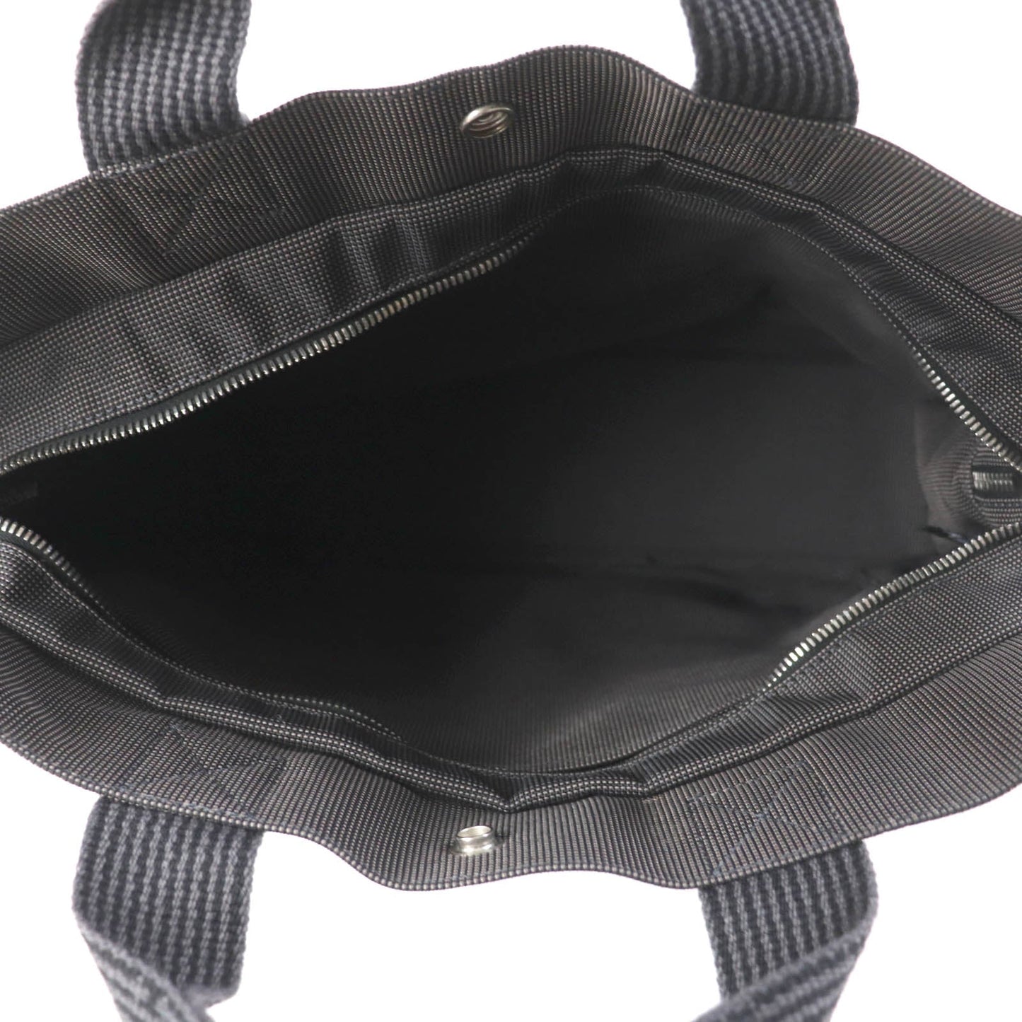 HERMES Tote Bag polyamide gray Her LineMM