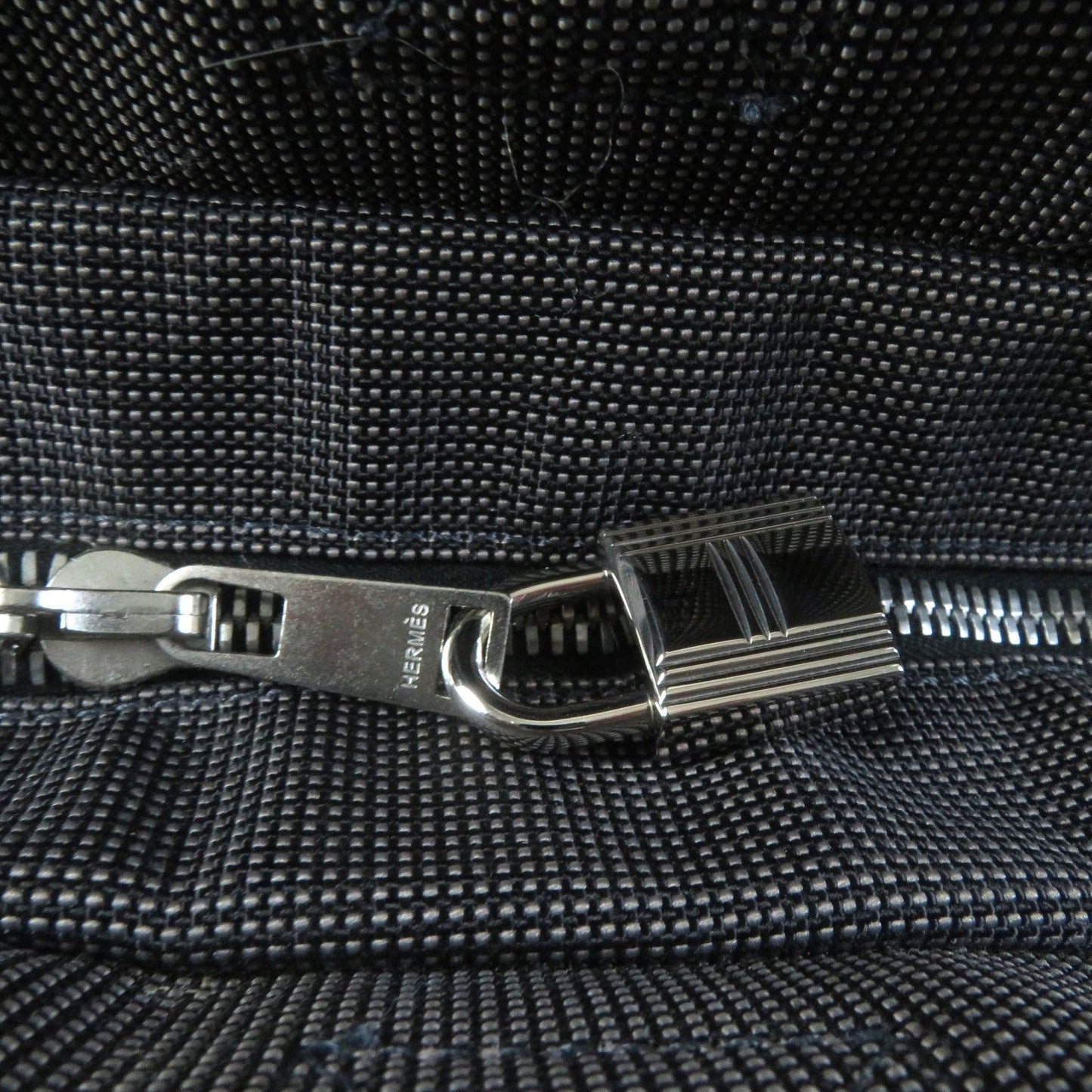 HERMES Tote Bag polyamide gray Her LineMM
