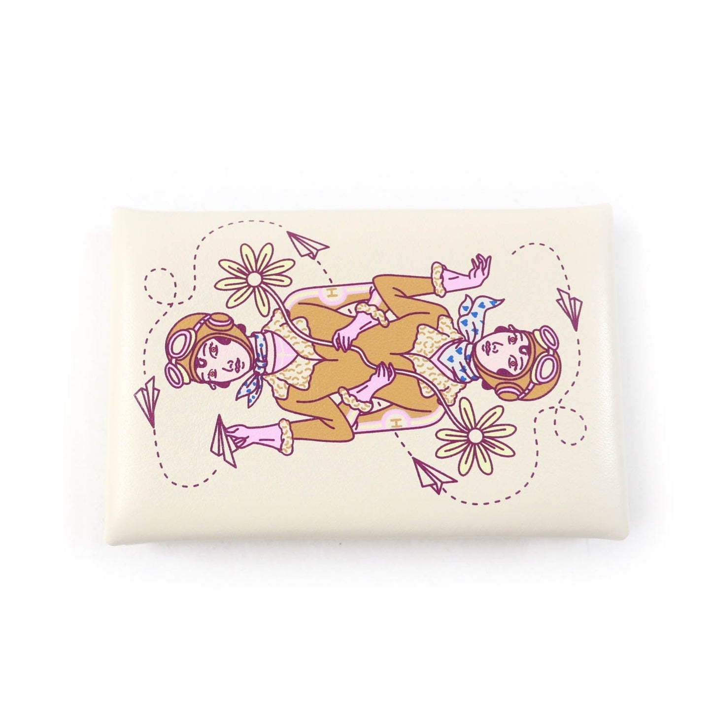 HERMES Card Case Vaux Swift Nata Calvi Aviatris