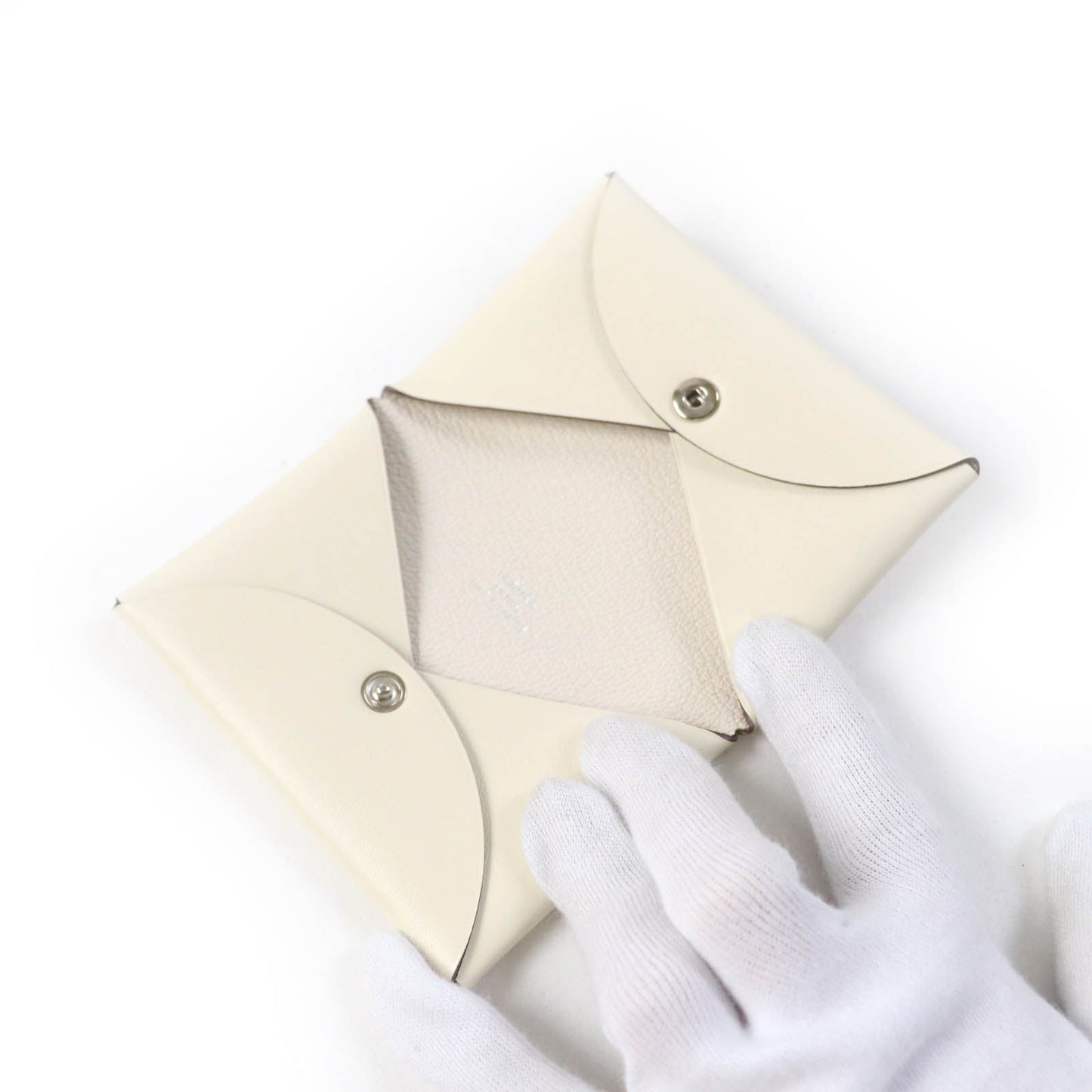 HERMES Card Case Vaux Swift Nata Calvi Aviatris