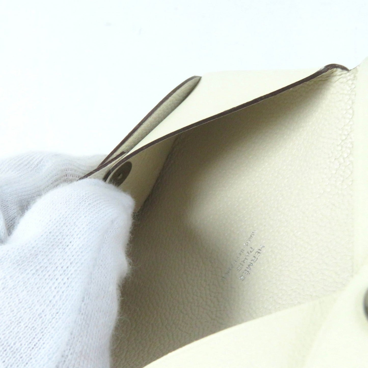 HERMES Card Case Vaux Swift Nata Calvi Aviatris