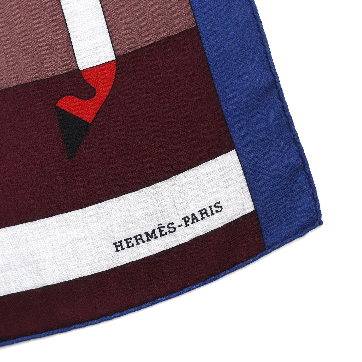 HERMES scarf 242708S cashmere Brown ROCABAR