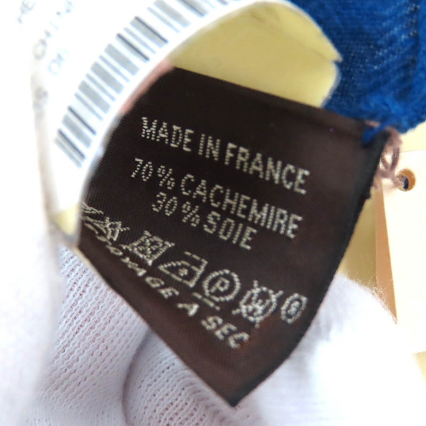 HERMES scarf 242708S cashmere Brown ROCABAR