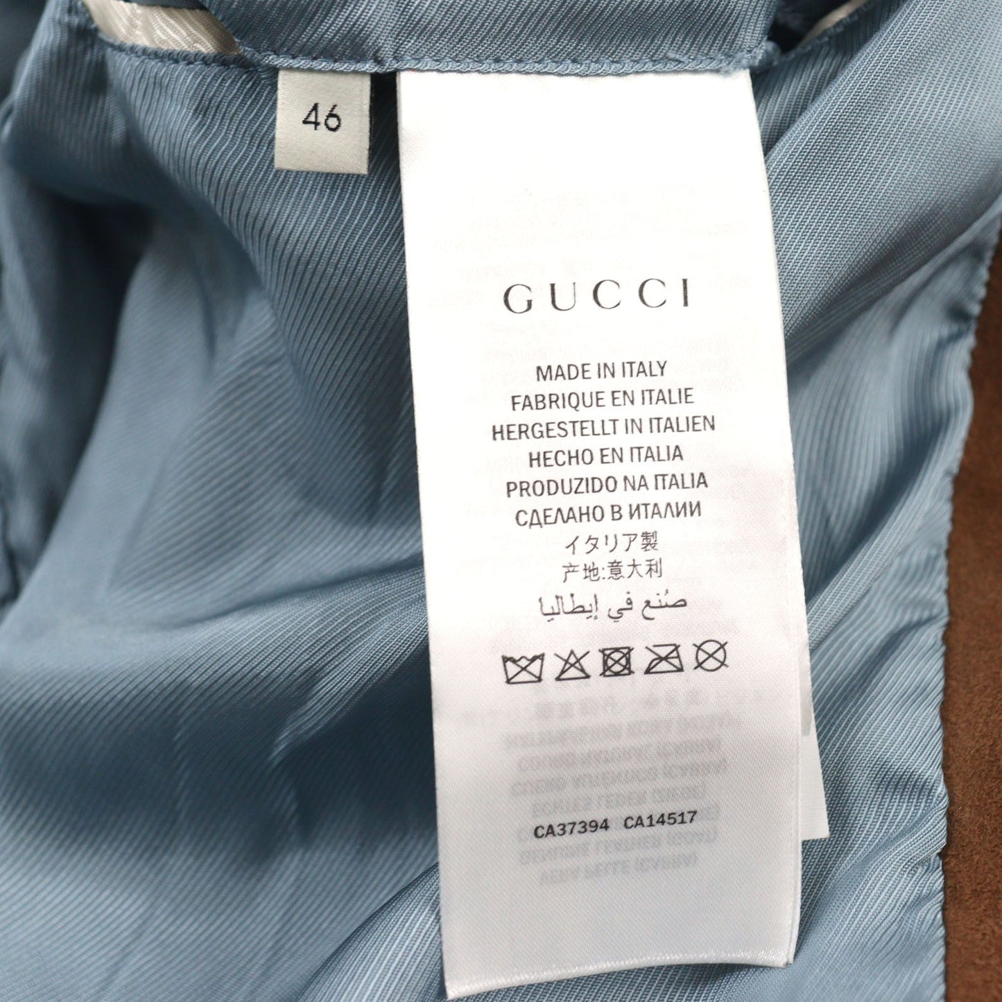 GUCCI Blouson 573544 Goat leather Brown 46