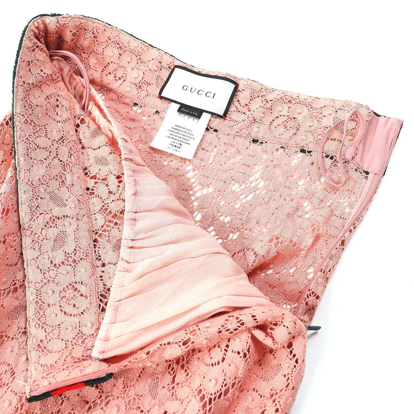 GUCCI skirt wool pink 40