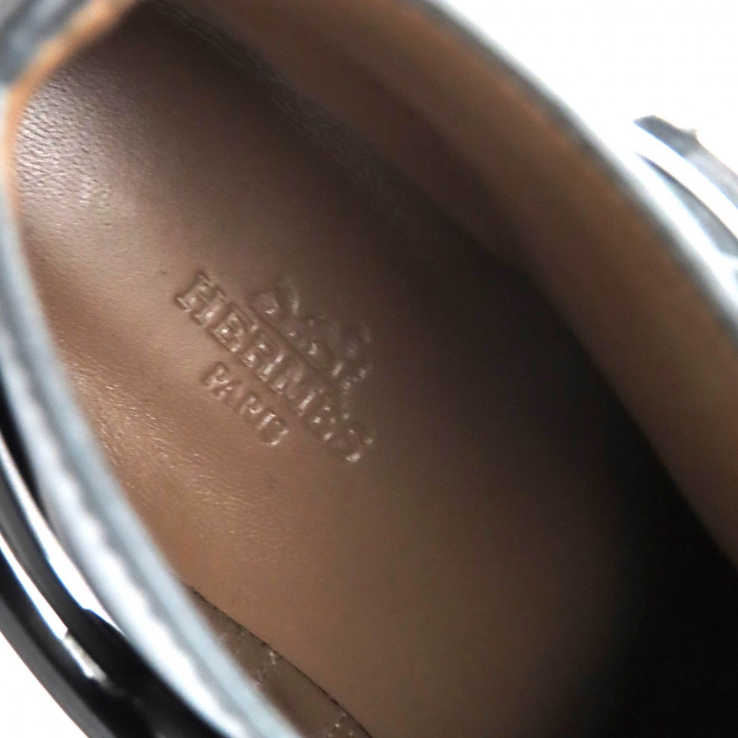HERMES boots 162133Z leather black Neo 37