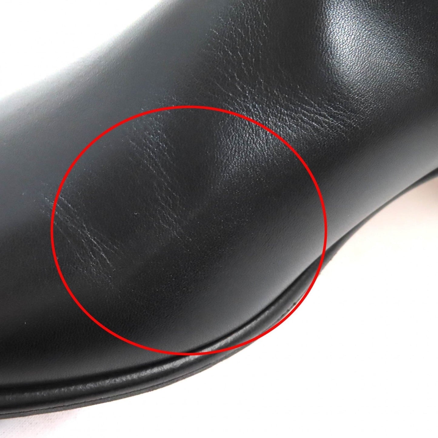HERMES boots 162133Z leather black Neo 37