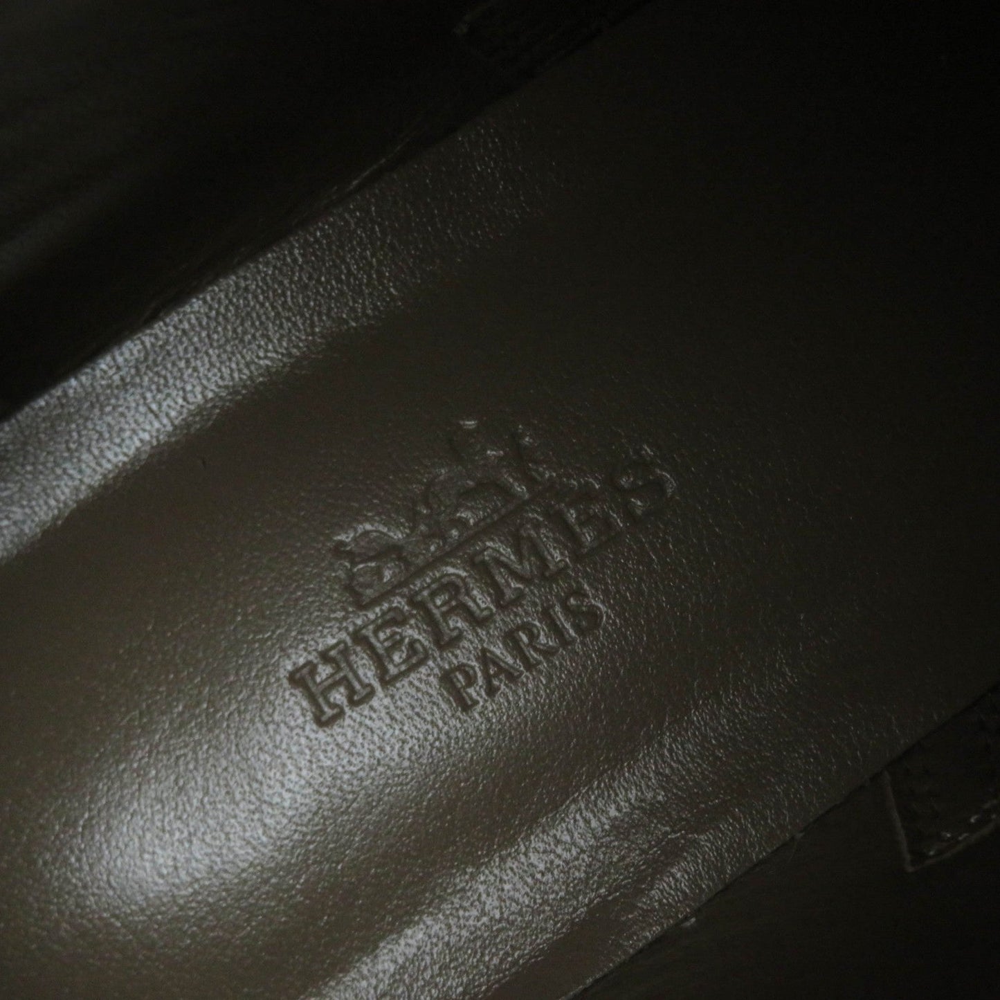 HERMES short boots 162133Z leather black Neo 37
