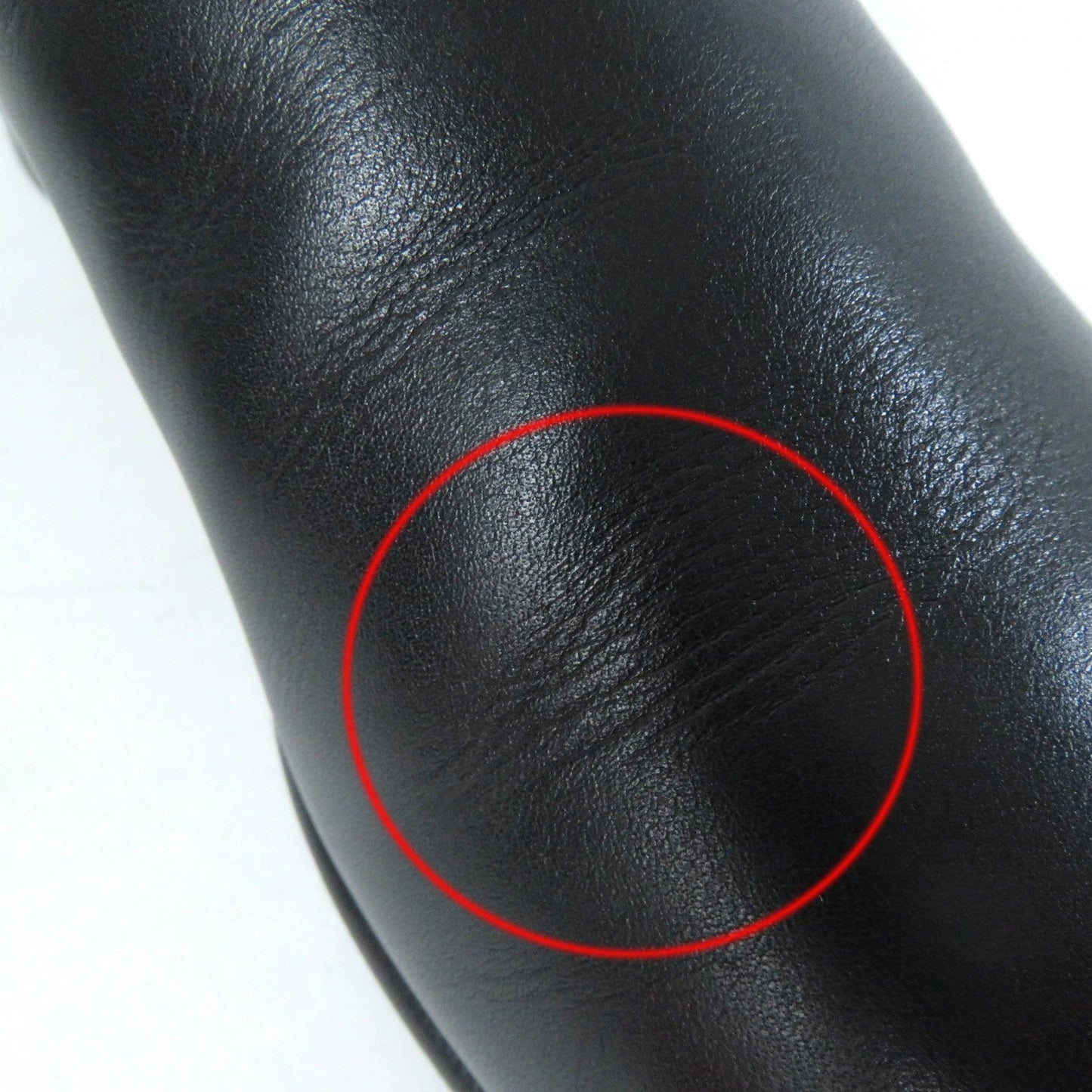 HERMES short boots 162133Z leather black Neo 37