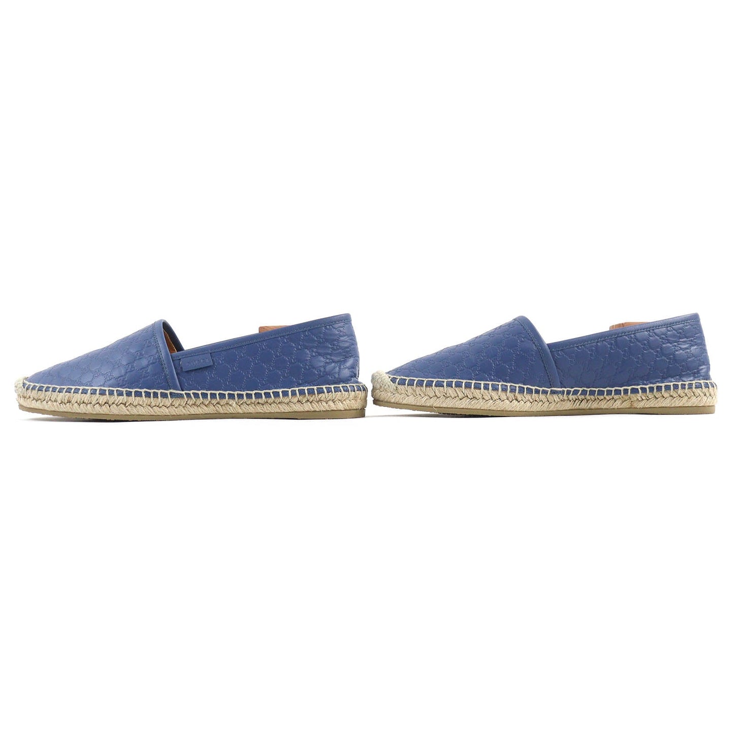 GUCCI Slip-on 567106 leather Blue Navy Natural 38