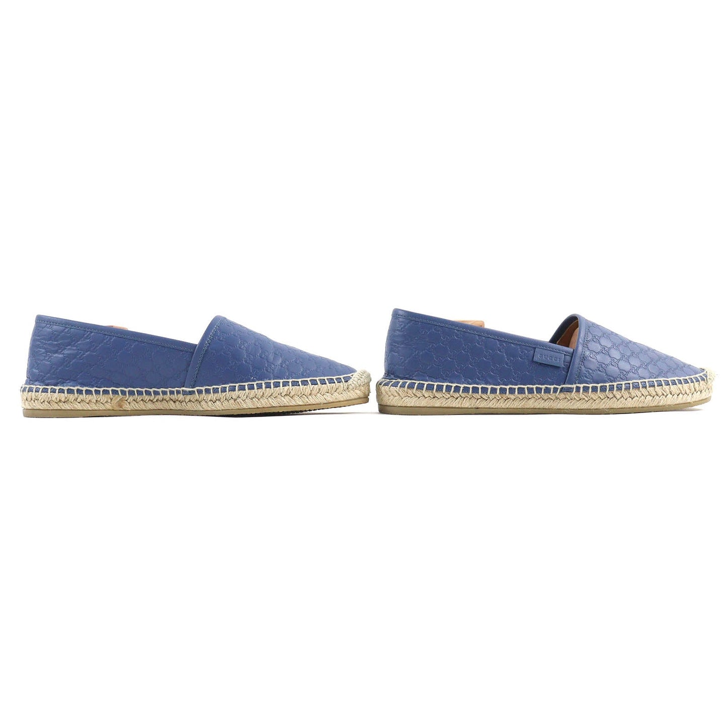 GUCCI Slip-on 567106 leather Blue Navy Natural 38