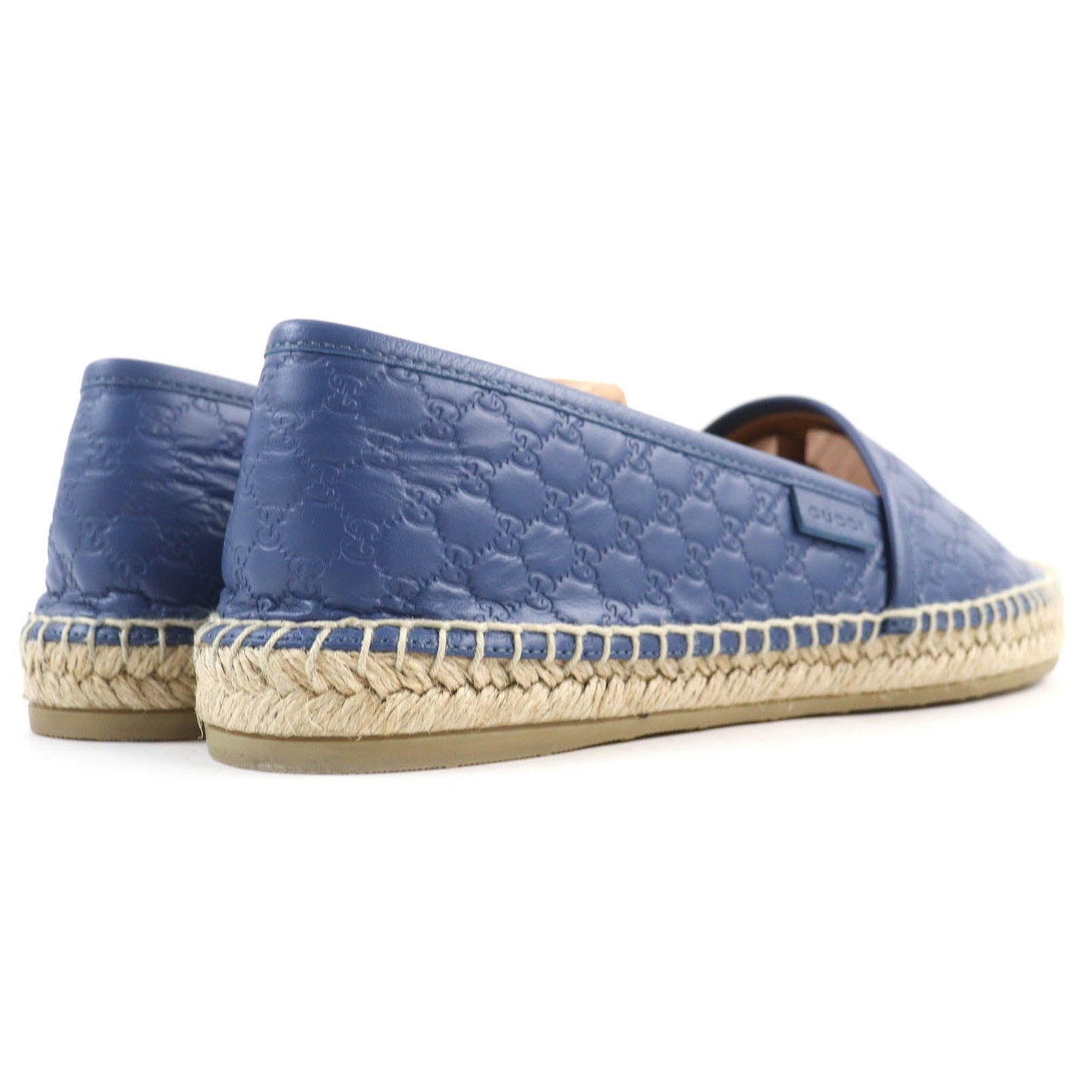 GUCCI Slip-on 567106 leather Blue Navy Natural 38