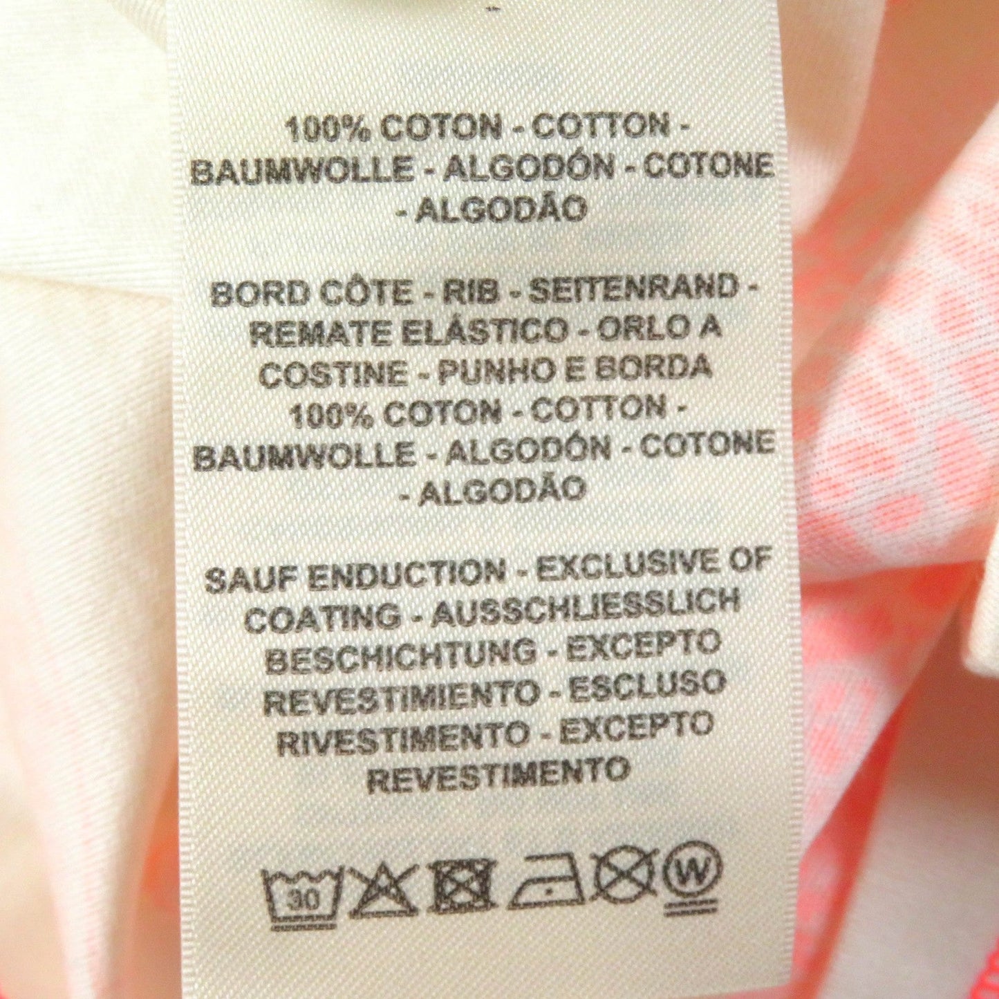 HERMES Short sleeve T-shirt 2H4616DH cotton Light Beige Neon Orange Jungle love 34