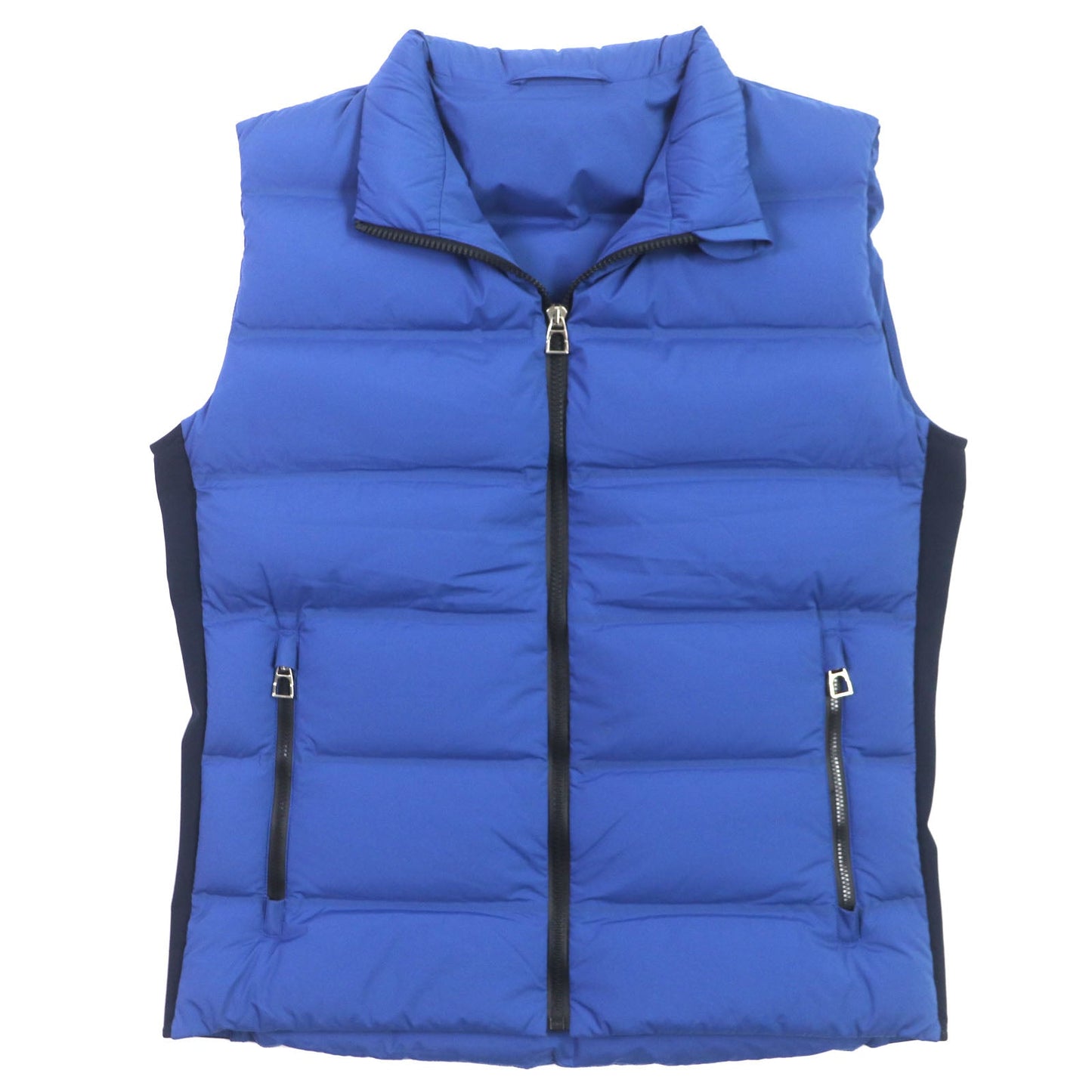 HERMES Down vest Nylon Blue navy S