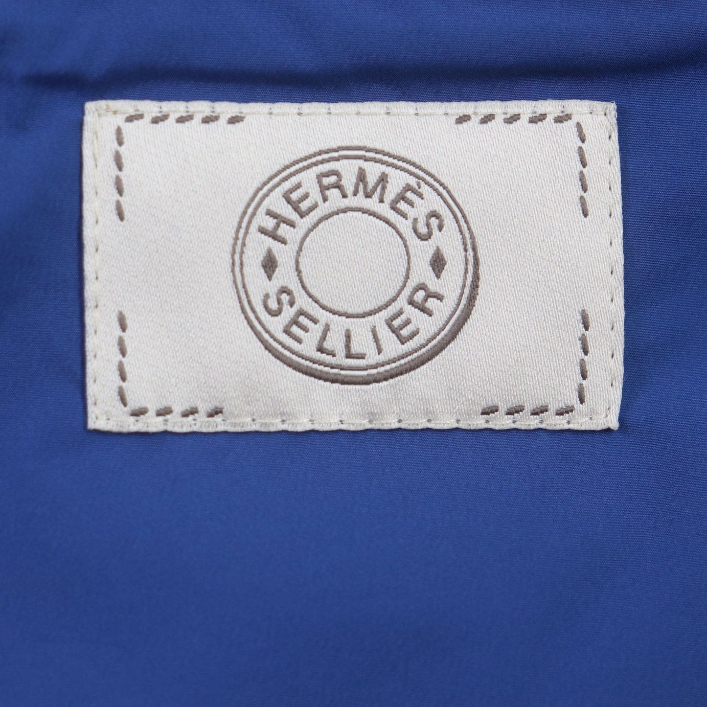 HERMES Down vest Nylon Blue navy S
