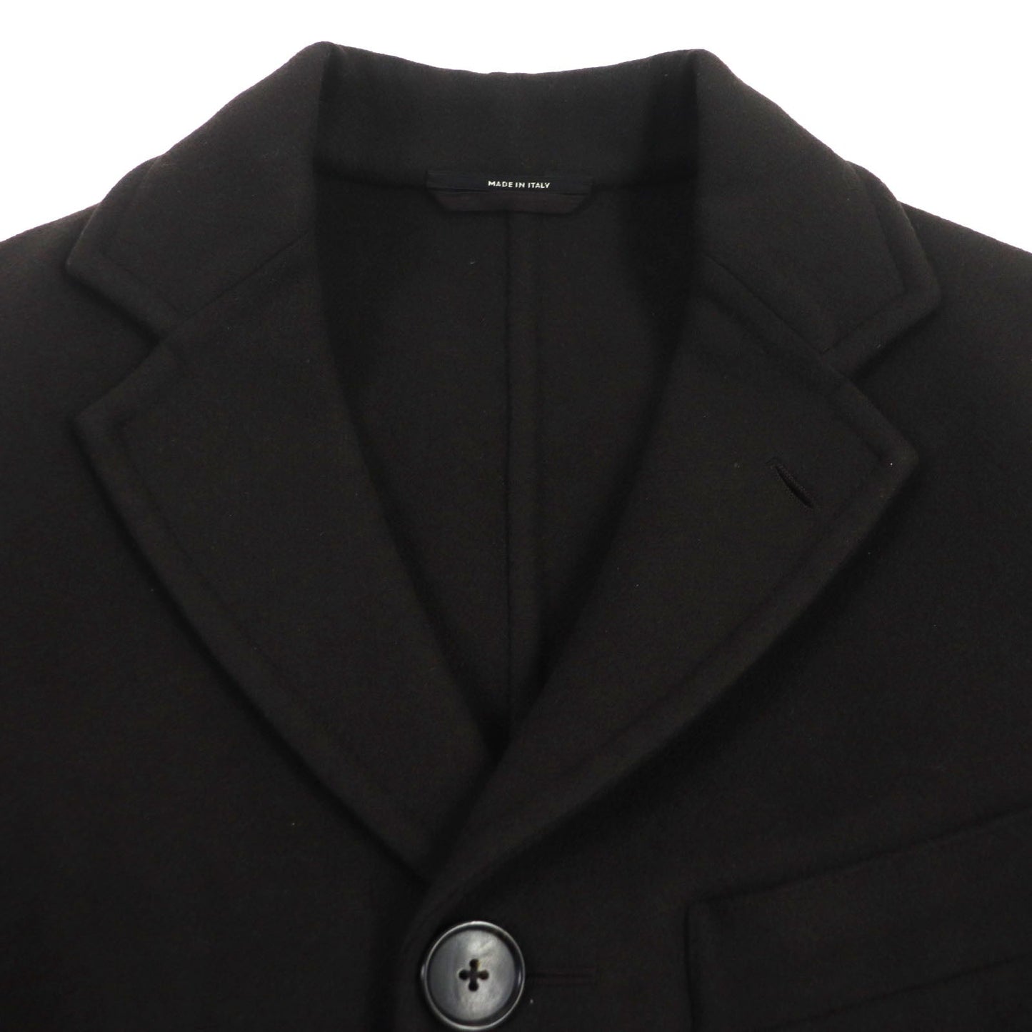 HERMES Chester coat cashmere Dark brown 44