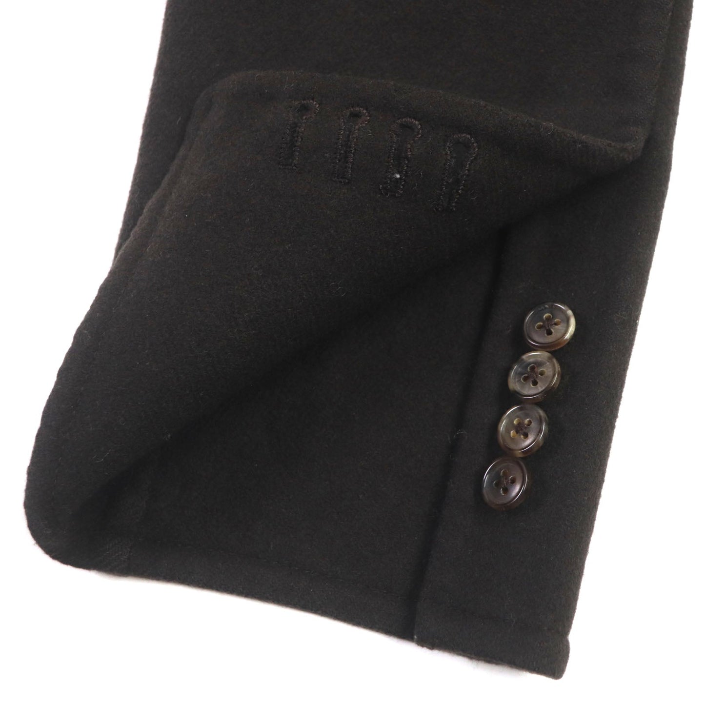 HERMES Chester coat cashmere Dark brown 44