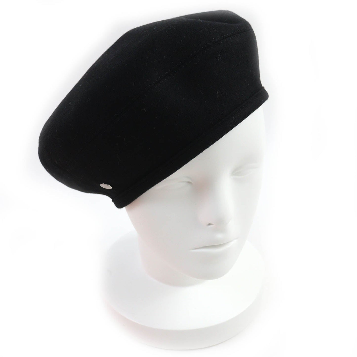 HERMES beret cashmere black 58