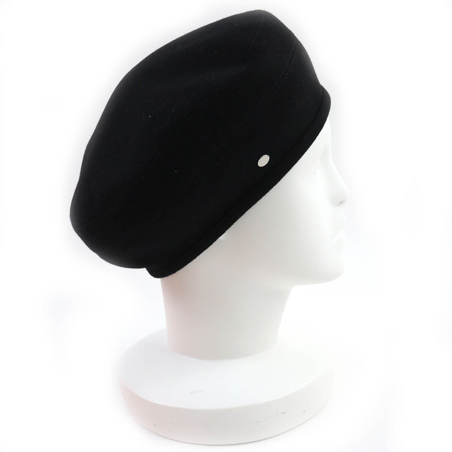 HERMES beret cashmere black 58