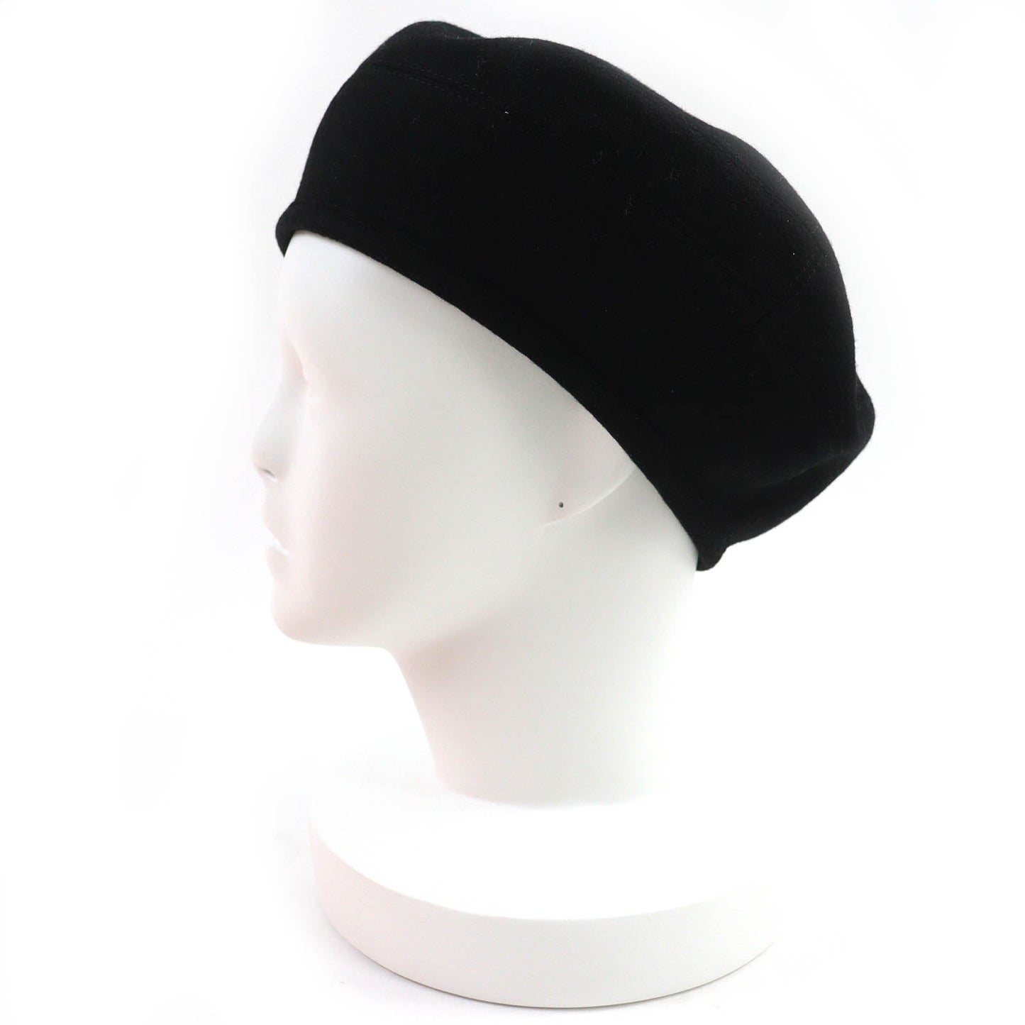 HERMES beret cashmere black 58