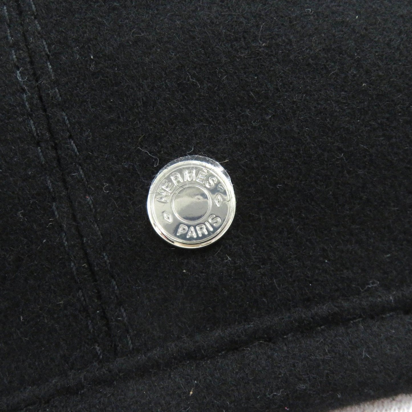 HERMES beret cashmere black 58